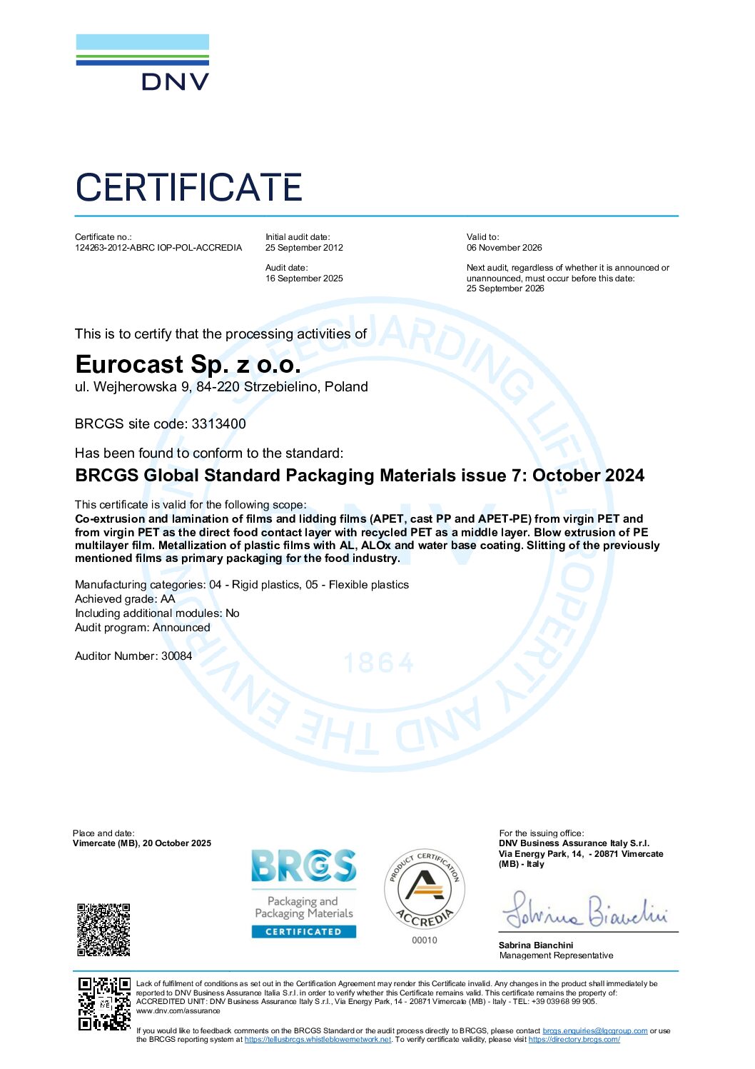 BRC – certification